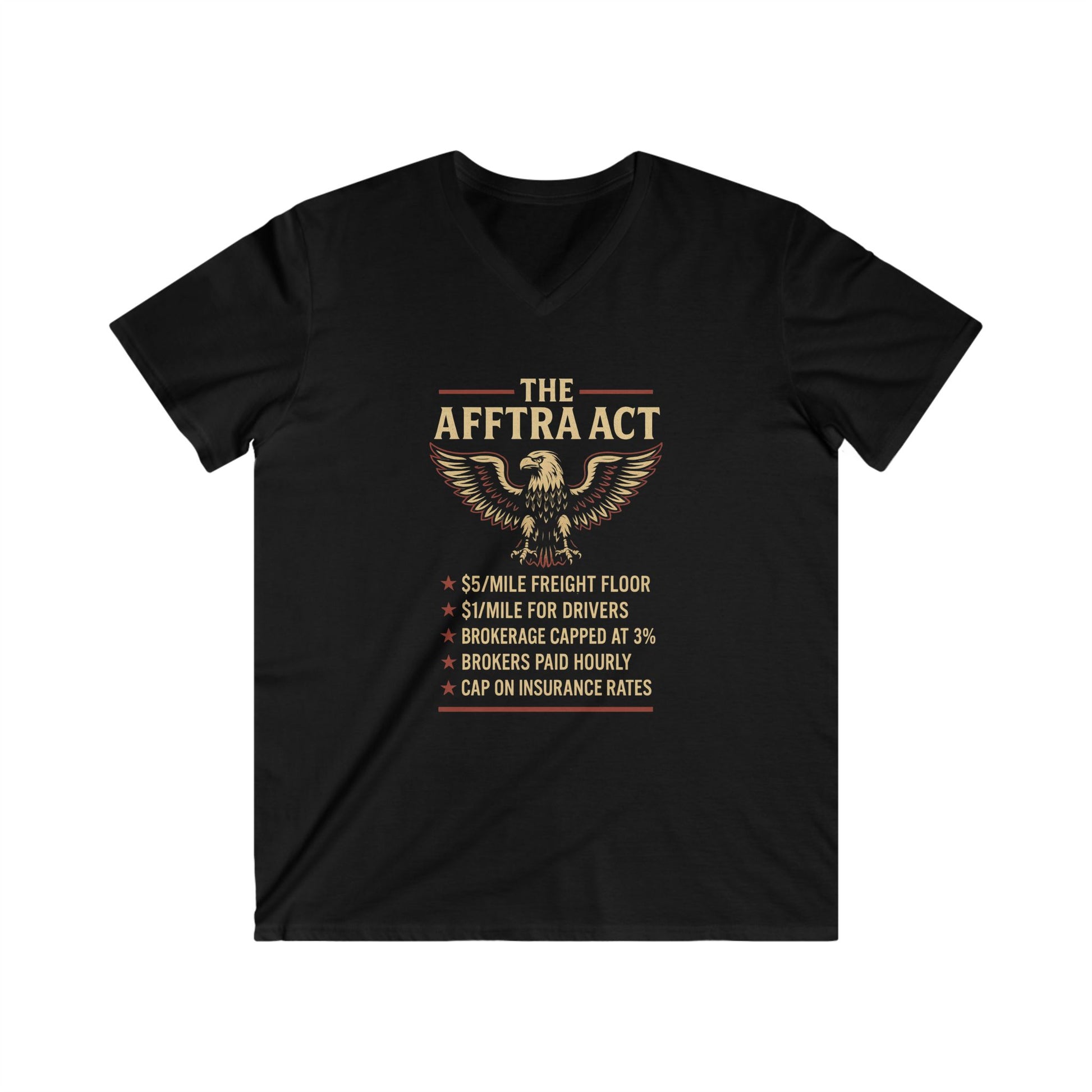 AFFTRA ACT FRONT V-NECK #003